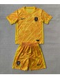 Portugalsko Brankářské Domácí dres pro děti ME 2024 Krátký Rukáv (+ trenýrky)